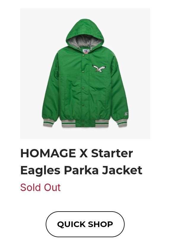 Starter Philadelphia Eagles NFL Jackets for sale | eBay Starter Philadelphia Eagles NFL Jackets for sale | eBay
