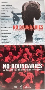 NO BOUNDARIES BENEFIT FOR KOSOVAR REFUGEES Album Cover Promo 12x24 Flat Poster - Picture 1 of 4