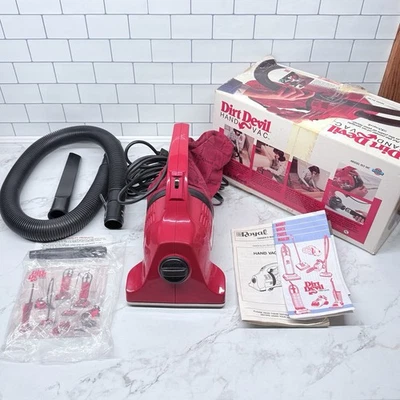 Vintage Dirt Devil Hand Vac Model 103 with Box - Royal Appliance 1990 - Tested - Image 1 of 4