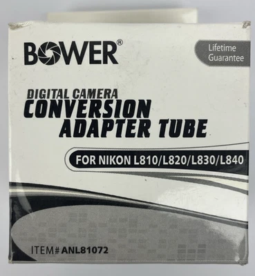 Bower Digital Camera Conversion Adapter Tube Nikon L810 L820 L830 L840 ANL81072 - Image 1 of 3