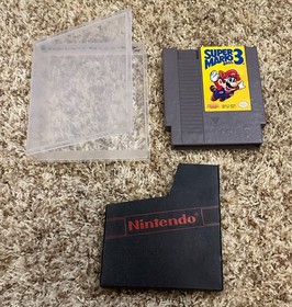 Super Mario Bros 3 (Nintendo NES, 1990) w/ Hard Case & Sleeve