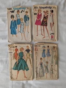Vintage Dressmakers Patterns X4, 1960s Garments including Wedding, Variety Sizes - Picture 1 of 9