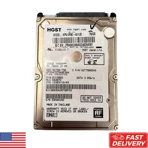 HGST 750GB 5K750-750 HTS547575A9E384 2,5" 5400RPM SATA HDD Festplatte 0J15083 - Bild 1 von 4