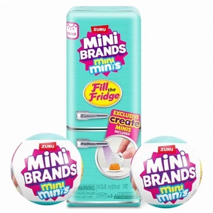 Zuru Mini Brands Fill the Fridge Playset (Assorted) Plus + 2 Minis Balls - Picture 1 of 3