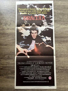 VINTAGE MOVIE POSTER: DRACULA (Original 1979 Daybill) Hammer Horror - Picture 1 of 2