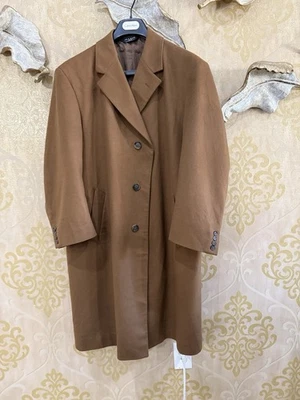 Jos. A. Abrigo Bank 97% Lana 3% Cachemira Marrón (Camel) Hombre’s 42S Botones Extra Foto 1 de 4