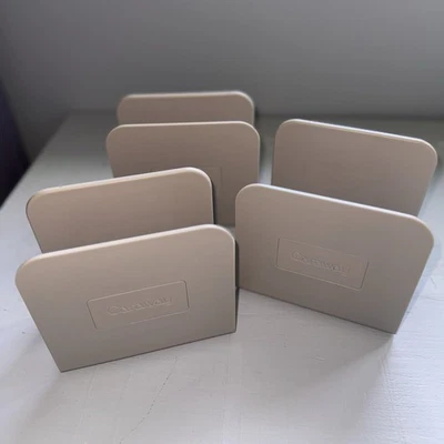 LOTE organizador de gabinete de alcaravea separadores de almacenamiento color crema ollas magnéticas sartenes tapas Foto 1 de 4