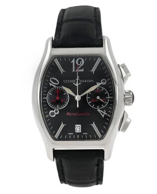 Мужские автоматические часы с хронографом Ulysse Nardin Michelangelo 563-42 сталь 35 мм - Изображение 1 из 4