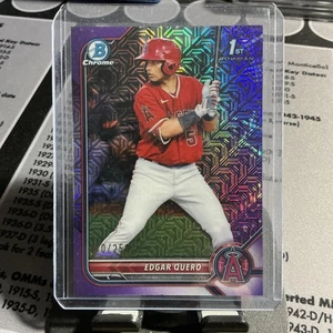 Bowman Edgar Quero BCP-123 2022 1er refractor mojo púrpura/250 White Sox - Imagen 1 de 2