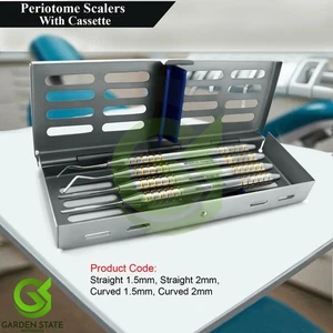 Dental Periotomes Scaler with 4Pcs Hold Cassette PDL Periotome Perio Ligaments - Picture 1 of 6