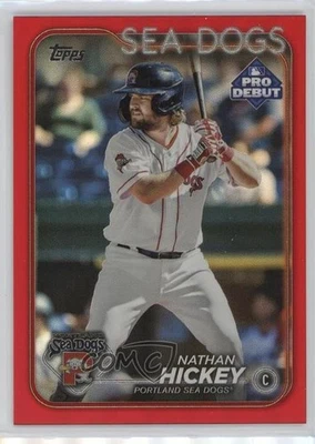 2024 Topps Pro Debut Red Foil /10 Nathan Hickey #PD-56 - Image 1 of 2