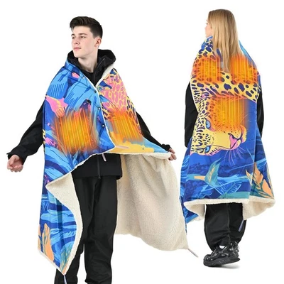 Manta térmica que funciona con pilas 50x70 pulgadas, 15000 mAh inalámbrica eléctrica blanca... Foto 1 de 4