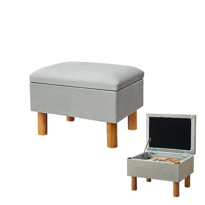 Small Ottoman with Storage Footstool Compact Foot Rest Stool for Living Room ... - Image 1 of 4