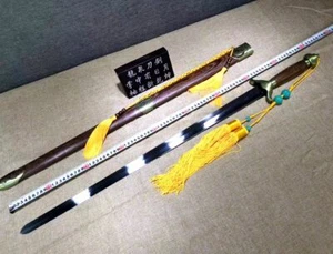 Handmade Practice Sword Flexible Stainless Steel Blade WUSHU Tai Chi Jian Edge - Picture 1 of 8