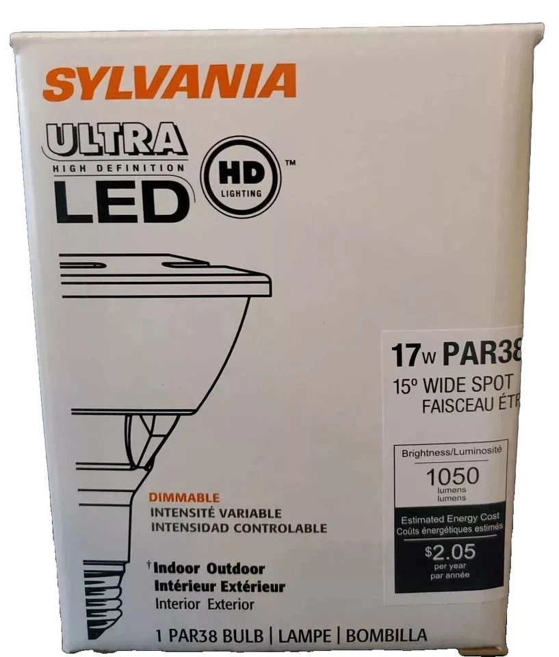 Sylvania Ultra High Definition Led 17w Par38 15° 1050LM - Image 1 of 1