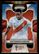 2018 Panini Prizm World Cup RED BLUE WAVE #296 Jefferson Farfan - Peru Qty