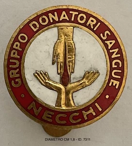 NECCHI PAVIA DOPOLAVORO AZIENDALE DISTINTIVO GRUPPO DONATORI DEL SANGUE JOHNSON - Foto 1 di 2