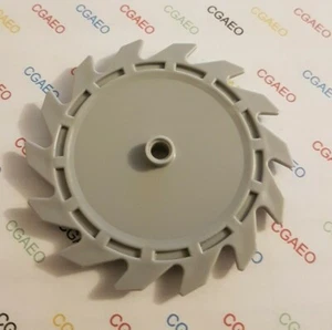 1 x Lego 61403 Technic, Circular Saw Blade 9 x 9 with Pin Hole and Teeth - Imagen 1 de 1