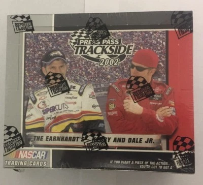 2002 Press Pass Trackside NASCAR Racing Hobby Edition Box Factory Sealed 24 Pack - Image 1 of 4