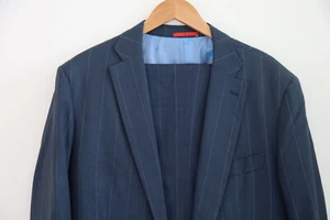 Isaia Napoli Striped Wool Suit Sport Coat Jacket Mens EU 54 -8R - Picture 1 of 13