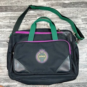Vintage 80s 90s PRINCE Tennis Bag Travel Gym Duffle Weekender w/Adjustable Strap - Picture 1 of 11
