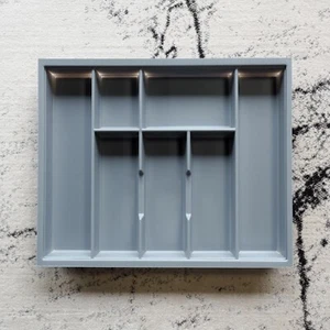 Grey Kitchen Cutlery Tray 600mm Blum Tandembox Drawer 422mm L x 514mm W Textured - Picture 1 of 12