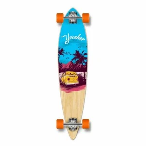 Yocaher Pintail Longboard Complete - VW Series - Blue N' Red - Picture 1 of 3