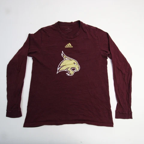 Texas State Bobcats adidas Amplifier Long Sleeve Shirt Men's Maroon Used Cover