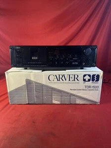 Carver (TDR-1500UU) HX-Pro RC Stereo Cassette Deck In Box - Untested, Powers On - Picture 1 of 18