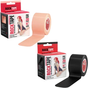 RockTape Standard 10" vorgeschnittenes Kinesiologie Tape - 20 Streifen - Bild 1 von 3