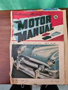 AUSTRALIAN MOTOR MANUAL January 1952 Vol 6 # 64 - Picture 1 of 7