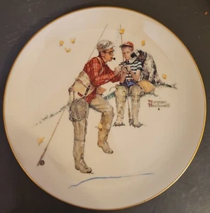 Norman Rockwell Plate - Gorham Four Seasons 1980 Series plate Dads Boy - Picture 1 of 2