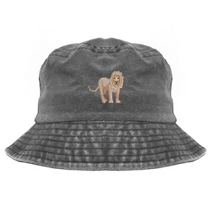 Fischerhut Löwe bestickt, pigmentgefärbt Campinghut - Bild 1 von 3