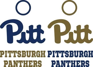 Pittsburgh Panthers Cornhole Set of 8 Vinyl Decals - Free Window Decals - Picture 1 of 1