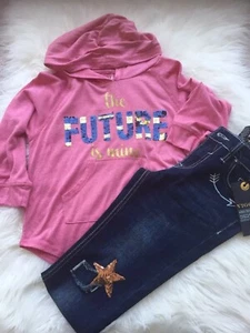 Set Jeans und Top mit Kapuze Größe 10 KidPik - Bild 1 von 9