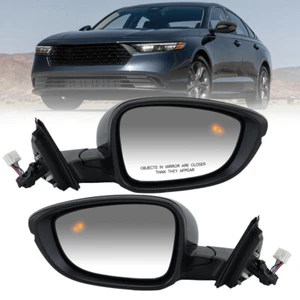 Side Mirror For 2023-2025 Honda Accord W/Blind Spot Signal Light 8Pin Left+Right - Picture 1 of 18