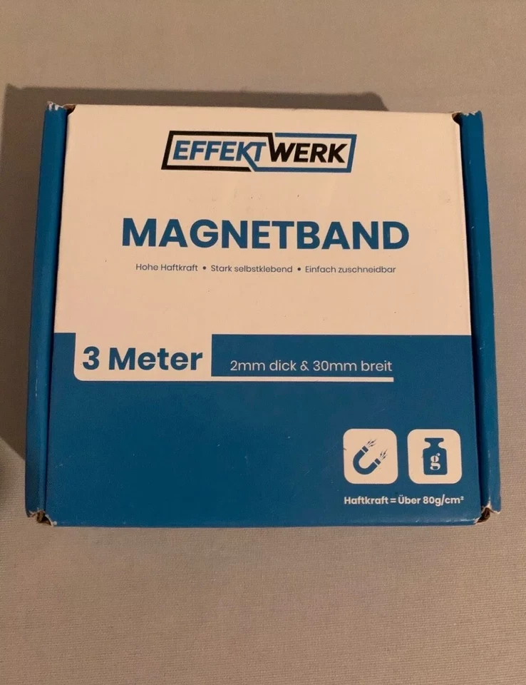 EFFEKT WERK 4x MAGNETBAND selbstklebend 3 Meter Magnetstreifen zuschneidbar NEU - Bild 1 von 1