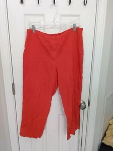 JONES NEW YORK COUNTRY SIZE 14 ORANGE PANTS COTTON LINED - Picture 1 of 5
