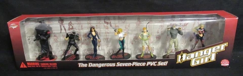 DC Direct Danger Girl 7-Piece PVC Figure Set Sealed MIB AD792 Cover