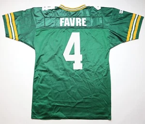 CAMISETA DE FÚTBOL AMERICANO GREEN BAY PACKERS #4 BRETT FAVOR 90 NFL WILSON HOMBRE L GRANDE - Imagen 1 de 15