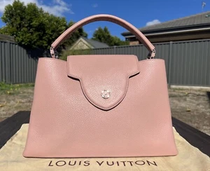 Authentic Louis Vuitton Pink Capucines Large Tote Bag - Picture 1 of 22