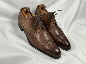 UVP1550€ ARTIOLI Leder Budapester Schuhe US 12 G Made BESPOKE HANDMADE in Italy - Bild 1 von 16