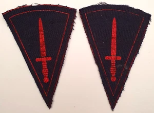 PAAR Kommando Brigade bedruckte Stoff Dolch Formation Abzeichen Aufnäher WW2 - Bild 1 von 5