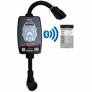 Hughes Power 50 Amp Watchdog Bluetooth Przenośny ochraniacz przeciwprzepięciowy z EPO - Zdjęcie 1 z 6