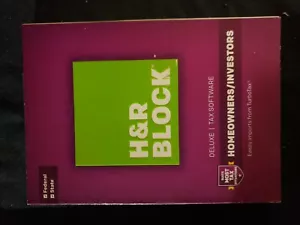 2016 H&R Block Deluxe Homeowners/Investors Federal and State Brand NEW Sealed! - Picture 1 of 2