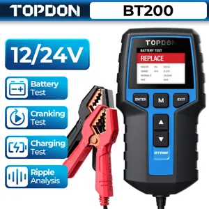 TOPDON 12V Car Auto Battery Load Tester Charging Cranking Analyzer Scan Tool UK - Picture 1 of 10