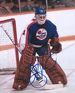 Brian Hayward Signed 8x10 Photo Winnipeg Jets Autographed COA