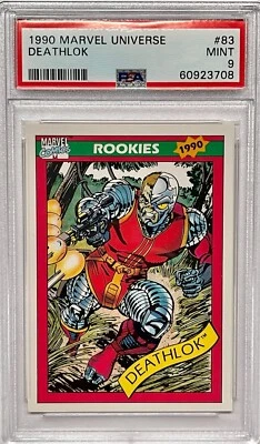 1990 Impel Marvel Universe #83 Deathlok Rookie Card RC - PSA 9 MINT - Image 1 of 2