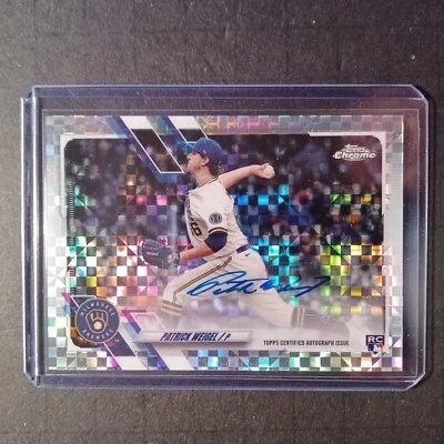 2021 Topps Chrome Update Autographs X-Fractors #CUSAPW Patrick Weigel 023/125 - Image 1 of 2