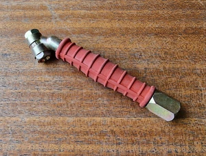 PCL Twin Hold On Closed End Tyre Valve Connector with Short Stem Red CO5B03 - Picture 1 of 1